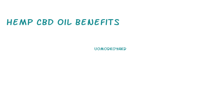 Hemp Cbd Oil Benefits