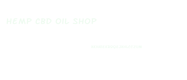 Hemp Cbd Oil Shop