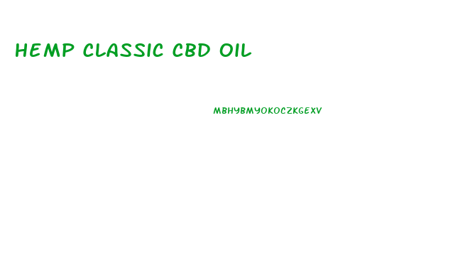 Hemp Classic Cbd Oil