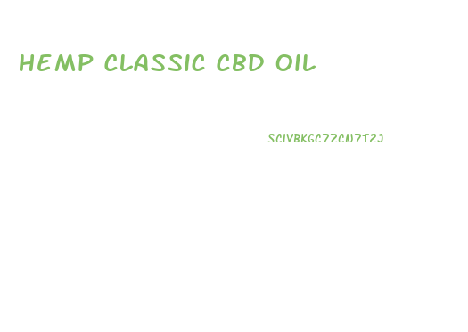 Hemp Classic Cbd Oil
