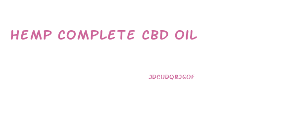 Hemp Complete Cbd Oil
