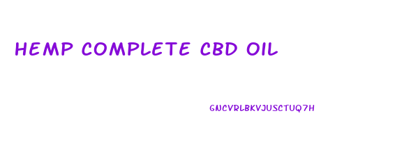 Hemp Complete Cbd Oil