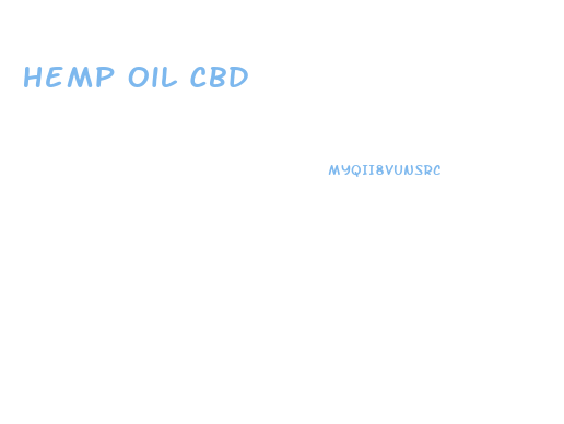 Hemp Oil Cbd