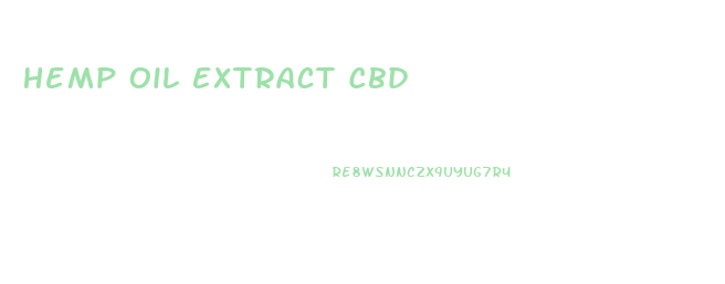 Hemp Oil Extract Cbd