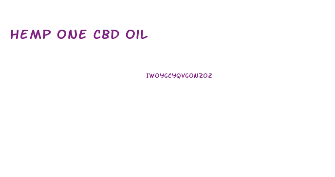 Hemp One Cbd Oil