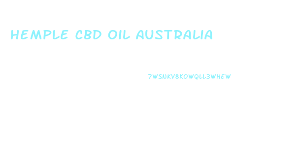 Hemple Cbd Oil Australia