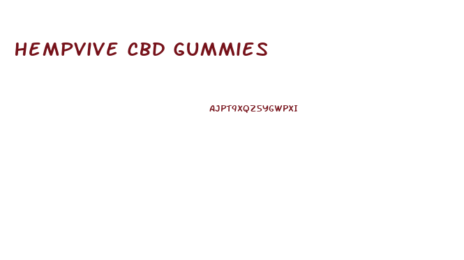 Hempvive Cbd Gummies