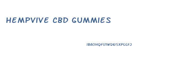 Hempvive Cbd Gummies