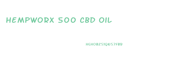 Hempworx 500 Cbd Oil