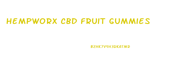 Hempworx Cbd Fruit Gummies