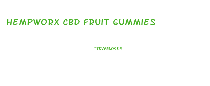 Hempworx Cbd Fruit Gummies