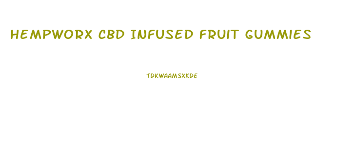 Hempworx Cbd Infused Fruit Gummies