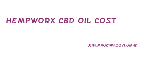 Hempworx Cbd Oil Cost