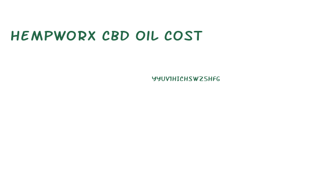 Hempworx Cbd Oil Cost