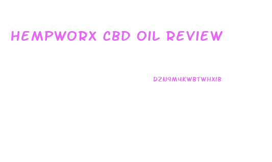 Hempworx Cbd Oil Review