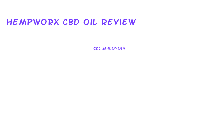 Hempworx Cbd Oil Review