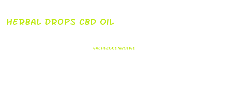 Herbal Drops Cbd Oil