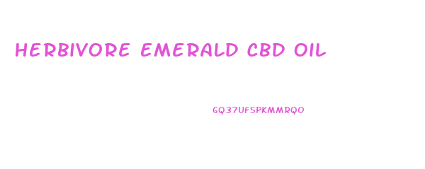 Herbivore Emerald Cbd Oil