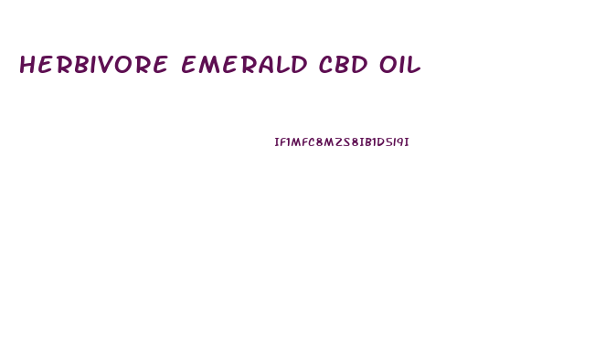 Herbivore Emerald Cbd Oil