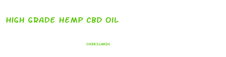 High Grade Hemp Cbd Oil