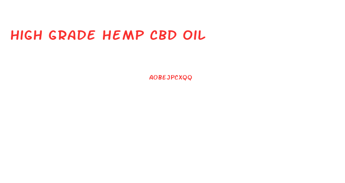 High Grade Hemp Cbd Oil