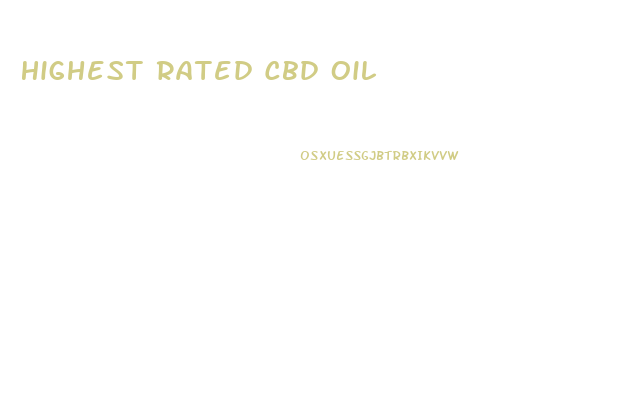 Highest Rated Cbd Oil