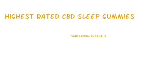 Highest Rated Cbd Sleep Gummies