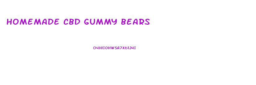 Homemade Cbd Gummy Bears