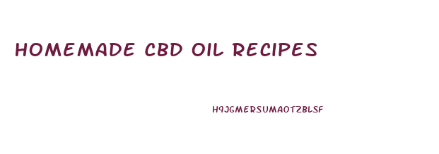 Homemade Cbd Oil Recipes