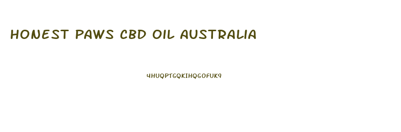 Honest Paws Cbd Oil Australia