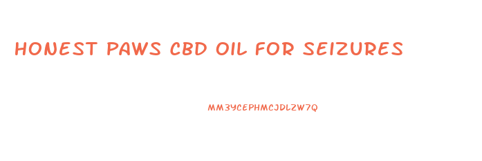 Honest Paws Cbd Oil For Seizures