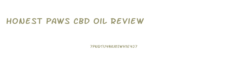 Honest Paws Cbd Oil Review