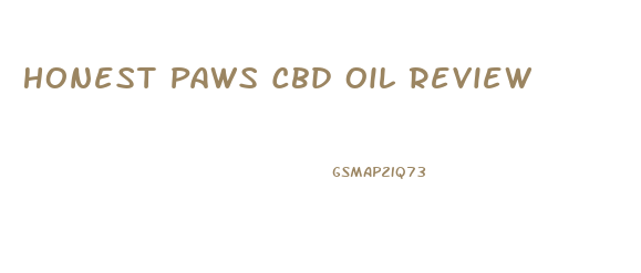 Honest Paws Cbd Oil Review