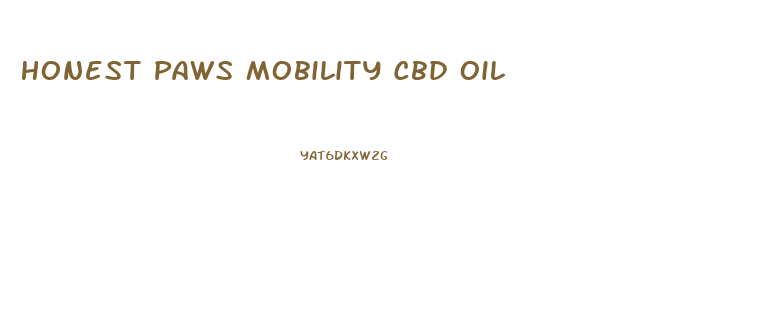 Honest Paws Mobility Cbd Oil
