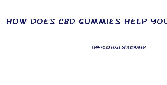 How Does Cbd Gummies Help You Stop Smoking