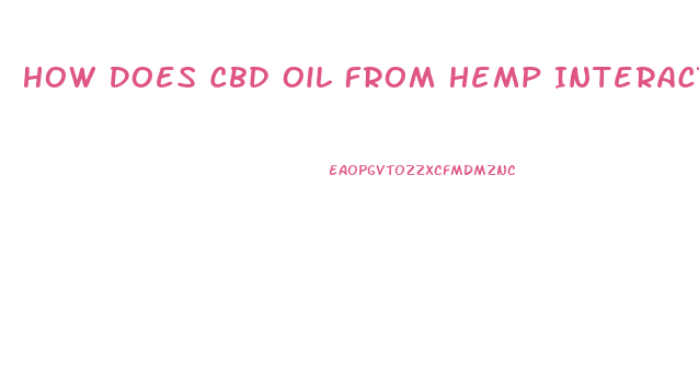 How Does Cbd Oil From Hemp Interact With Xanax