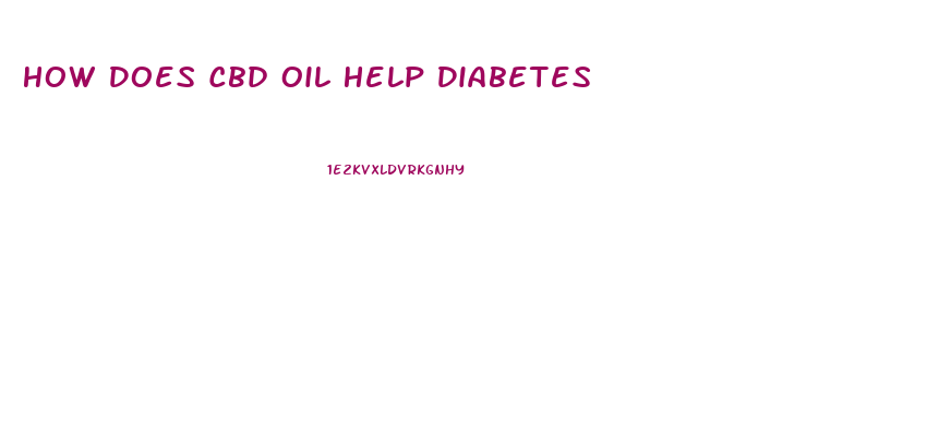 How Does Cbd Oil Help Diabetes