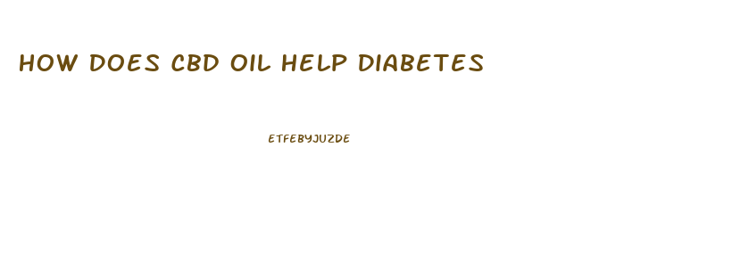 How Does Cbd Oil Help Diabetes