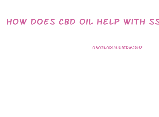 How Does Cbd Oil Help With Ssri