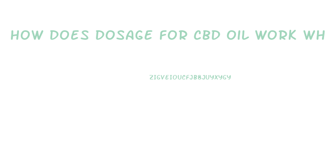 How Does Dosage For Cbd Oil Work When You Vape It