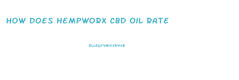 How Does Hempworx Cbd Oil Rate