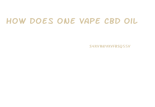 How Does One Vape Cbd Oil