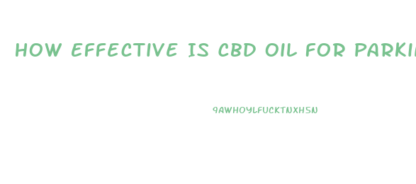 How Effective Is Cbd Oil For Parkinsons Diseae