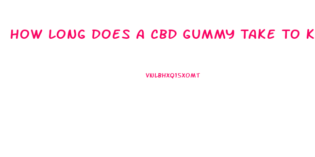 How Long Does A Cbd Gummy Take To Kick In