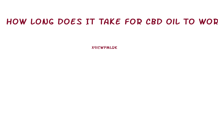 How Long Does It Take For Cbd Oil To Work For Joint Pain