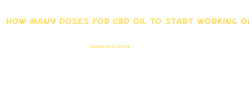 How Many Doses For Cbd Oil To Start Working On Animals