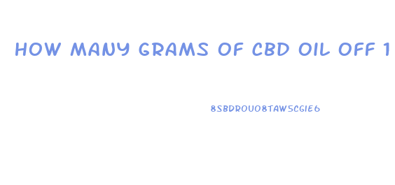 How Many Grams Of Cbd Oil Off 1 Plant