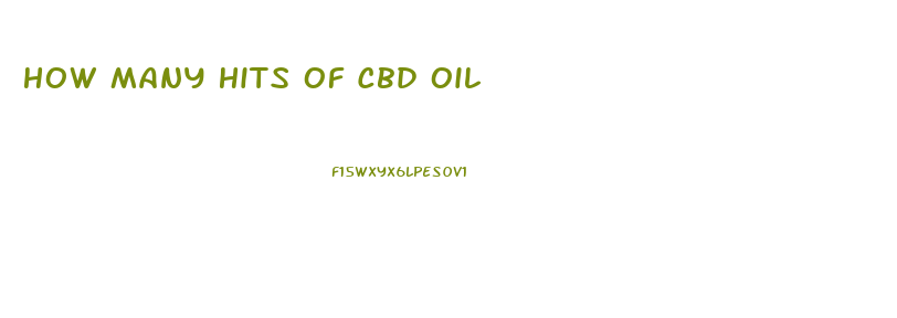 How Many Hits Of Cbd Oil