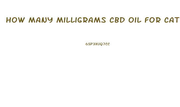 How Many Milligrams Cbd Oil For Cats