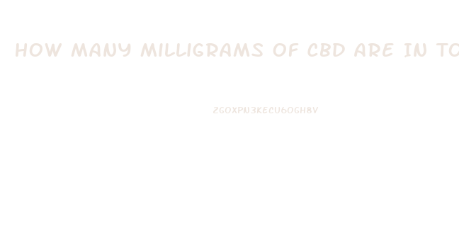How Many Milligrams Of Cbd Are In Tommy Chong Gummies